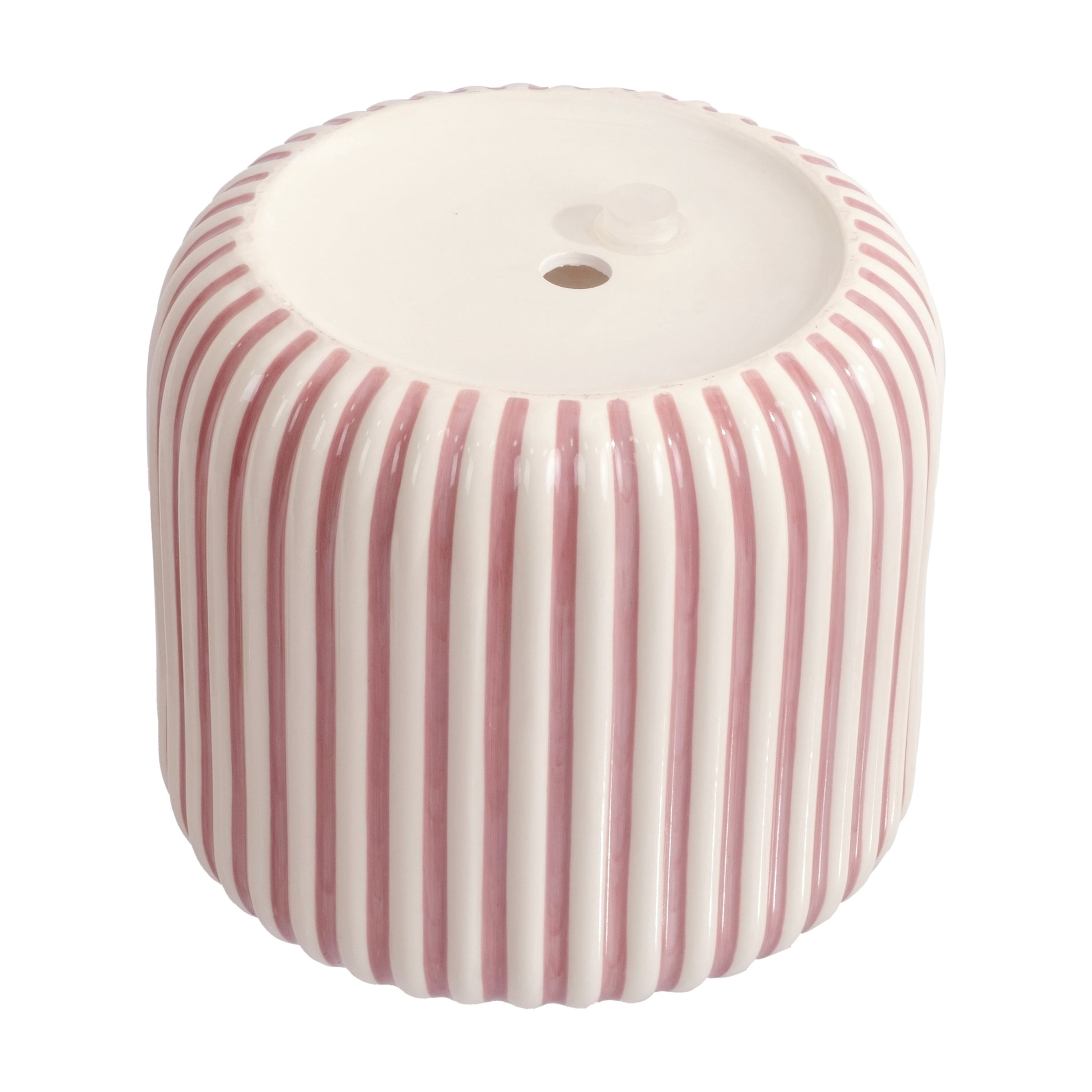 Beautiful by Drew Barrymore Rose Pink Striped Planter, 8 Inch photo 7