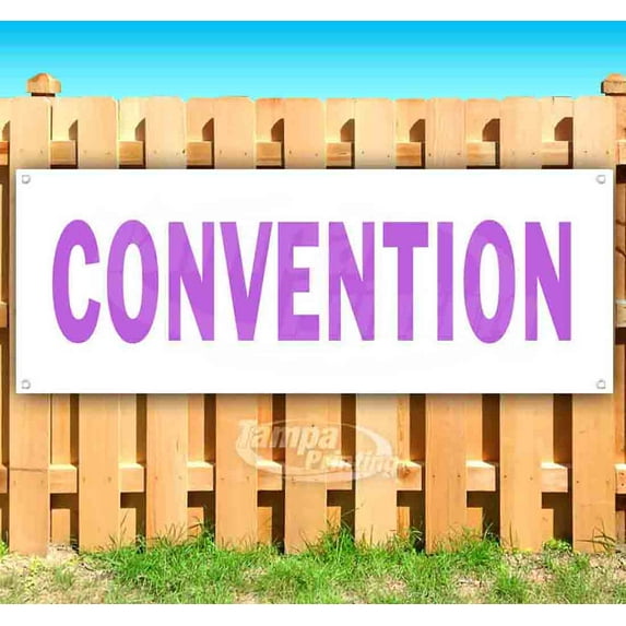 Convention 13 oz Vinyl Banner With Metal Grommets