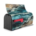 thumbnail image 3 of Rateoe Blue Ocean Waves Printed Mailbox Covers - Easy to Install Fall, Winter, Spring, Summer Mailbox Cover - Weather and UV-Resistant Mailbox Decor - Mailbox Magnetic Covers-21x18 in, 3 of 8