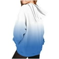 thumbnail image 3 of Dvprdro Unisex Boys Girls Casual Long Sleeve Streetwear Sweatshirt with Pocket Gradient Raglan Hoodie for Kids Oversized Hooded Pullover Top, 3 of 5