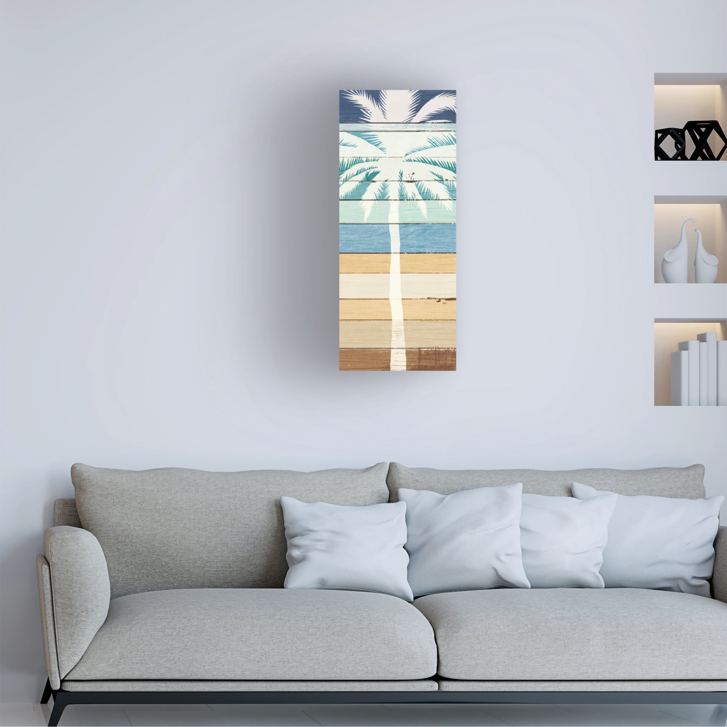 Michael Mullan 'Beachscape Palms Iv' Canvas Art