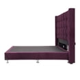 thumbnail image 3 of Box Base Cama Matrimonial Dicasa Cabecera Titan Morado Titan Velvet, 3 of 8