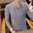 thumbnail image 5 of Camiseta para hombre, primavera, corte entallado, manga larga, jerséis ajustados para hombre, sudaderas Harajuku, moda social, elasticidad, camiseta Xxl, divertida, nueva, 5 of 5