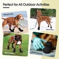 thumbnail image 7 of IDOMIK Dog Rain Boots 4-Pack, Waterproof Silicone Paw Protectors, Anti-Slip Sole, Double Hook & Loop Straps, Black, XL, 7 of 7