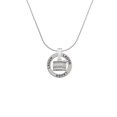 thumbnail image 2 of Delight Jewelry Silvertone Drum Laugh Ring Charm Necklace, 18", 2 of 4