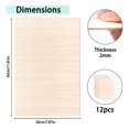 thumbnail image 2 of 12 Pack Sheets 12 x 8 x 1/13 Inch Thin Plywood Wood Sheets Unfinished Wood Squares Boards Balsa Woo, 2 of 5