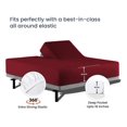 thumbnail image 4 of Gexandy 32" Cal King Split Top Head Sheet Set 1800 Threads Top Sheet for Adjustable Bed 4 Piece Sheet Set 18" Deep Pocket for Sleep Number Bed - Burgundy, 4 of 8