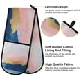 thumbnail image 2 of Yayeee Double Oven Mitt Kitchen Heat Resistant Baking 35" x7" Quilted Glove, Abstract Painting, 2 of 6