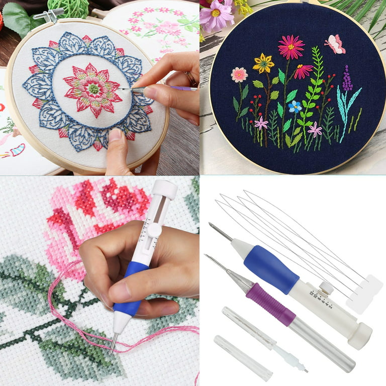 DIY Magic Embroidery Pen Punch Needles Embroidery Stitching Punch Set Craft  Tool Including Threads for DIY Sewing Knitting Patchwork - China Cross  Stitch Hoops Handwork Sets and Handwork Sets for Beginners price