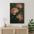 thumbnail image 3 of Canvas Print Peony Floral Wall Art Dark Botanical Decorative for Living Room Bedroom - 12"x18", 3 of 8