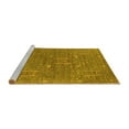 thumbnail image 2 of Ahgly Company Machine Washable Indoor Rectangle Oriental Yellow Industrial Area Rugs, 8' x 10', 2 of 4