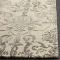 thumbnail image 2 of SAFAVIEH Bella Paula Damask Floral Wool Area Rug, Ivory/Grey, 3' x 5', 2 of 6