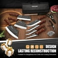 thumbnail image 6 of Butcher Knife Set,DFITO 14 PCS Chef Knife Set with Bag, Hand Forged Kitchen Knife Set Meat Cleaver Boning Knife Viking Knife for Kitchen Camping Outdoor BBQ, 6 of 8