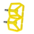 thumbnail image 2 of Pedales de bicicleta, pedal de nailon para ciclismo, rodamientos sellados de repuesto ultraligeros, pedales de bicicleta con pedal plano para biciclet Amarillo, 2 of 8