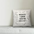 thumbnail image 3 of Creative Products Who Needs a Shrink When you Have a Cat 18x18 Spun Poly Pillow, 3 of 3