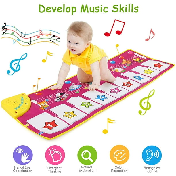 Acheter Tapis de musique pour bébé, tapis de Piano rampant pour enfants,  jouet Musical éducatif, cadeau pour enfants