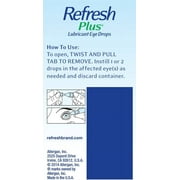REFRESH PLUS Lubricant Eye Drops Single-Use Containers 30 Each
