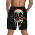thumbnail image 4 of Haiem Glitch Screaming Skull Men'S Quick-Dry Swim Trunks: Comfortable Beach Shorts With Mesh Lining And Pockets - Ideal For Swimming And Sunbathing Xx-Large, 4 of 9