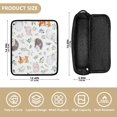 thumbnail image 4 of Hair Tool Organizer Bag with Heat Resistant Mat Removable Travel Storage Case for Hot Air Brushes Curling Irons Cute Animals Pattern, 4 of 8