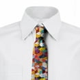 thumbnail image 2 of Retro Necktie, Lively Triangular Scenery, Dress Tie, 3.7", Multicolor, by Ambesonne, 2 of 3
