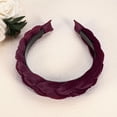 thumbnail image 7 of Solid Wide Headbands Non-slip Fashion Wine Red Hair Hoop 1.18inch Wide for Girl Women, 7 of 7