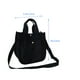 thumbnail image 2 of GOOHOCHY De Lona Negro Para Mujer Con Gran Espacio Y Uso Multifuncional, 2 of 8