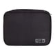 thumbnail image 1 of Yuarrent Estuche de almacenamiento Organizador de cables Bolsa de cargador Accesorios de viaje Gran capacidad Conveniente Bolsas de mano Almacenamiento y organización del hogar Negro 5 pulgadas, 1 of 6