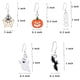 thumbnail image 5 of Juego de 5 pares de pendientes de Halloween Spooky Delights con diseños de calabaza, telaraña, murciélago y fantasma para mujeres y niñas, 5 of 8