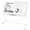 White, variant on Tooloton Large Rolling Whiteboard on Wheels, 48 x 36 Inches with Stand, 4' x 3' Magnetic Dry Erase Board Easel