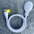 thumbnail image 5 of Single Tap Shower Attachment,Portable Rubber Hose Nozzle,Faucet Shower Hose Bath Jet for Tub,Easy Install Tap Connector for Washing Pet, Bathing Floor Rinsin & People Use, 5 of 6