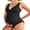 Black, variant on V Neck Maternity Swimsuit Ruched Side One Piece Pregnancy Bathing Suits Hollow Out Swimwear
