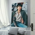 thumbnail image 3 of Jung Kook Posters Canvas Art Poster and Wall Art Picture Print Modern Family bedroom Decor Posters 24x36inch(60x90cm), 3 of 6