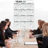 Wet Dry Erase Plan Board Laminated Vertical Wall Calendar 12 Month Planner 3x4ft