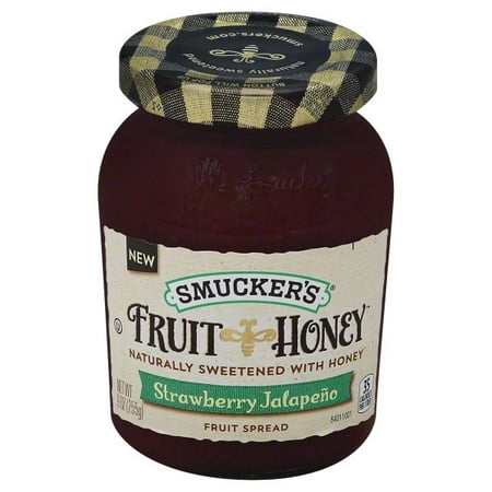 (3 Pack) Smuckers Fruit & Honey Strawberry Jalapeno Fruit Spread, 9 (Best Jalapeno Jelly Recipe)