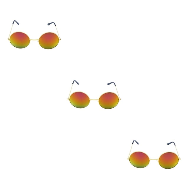 Sonducket Gafas de sol Práctico portátil Diseño único Colores surtidos Gafas de sol De moda para hombre Mujer Dorado, Púrpura Dorado, Púrpura 3piezas Sonducket CBP385872