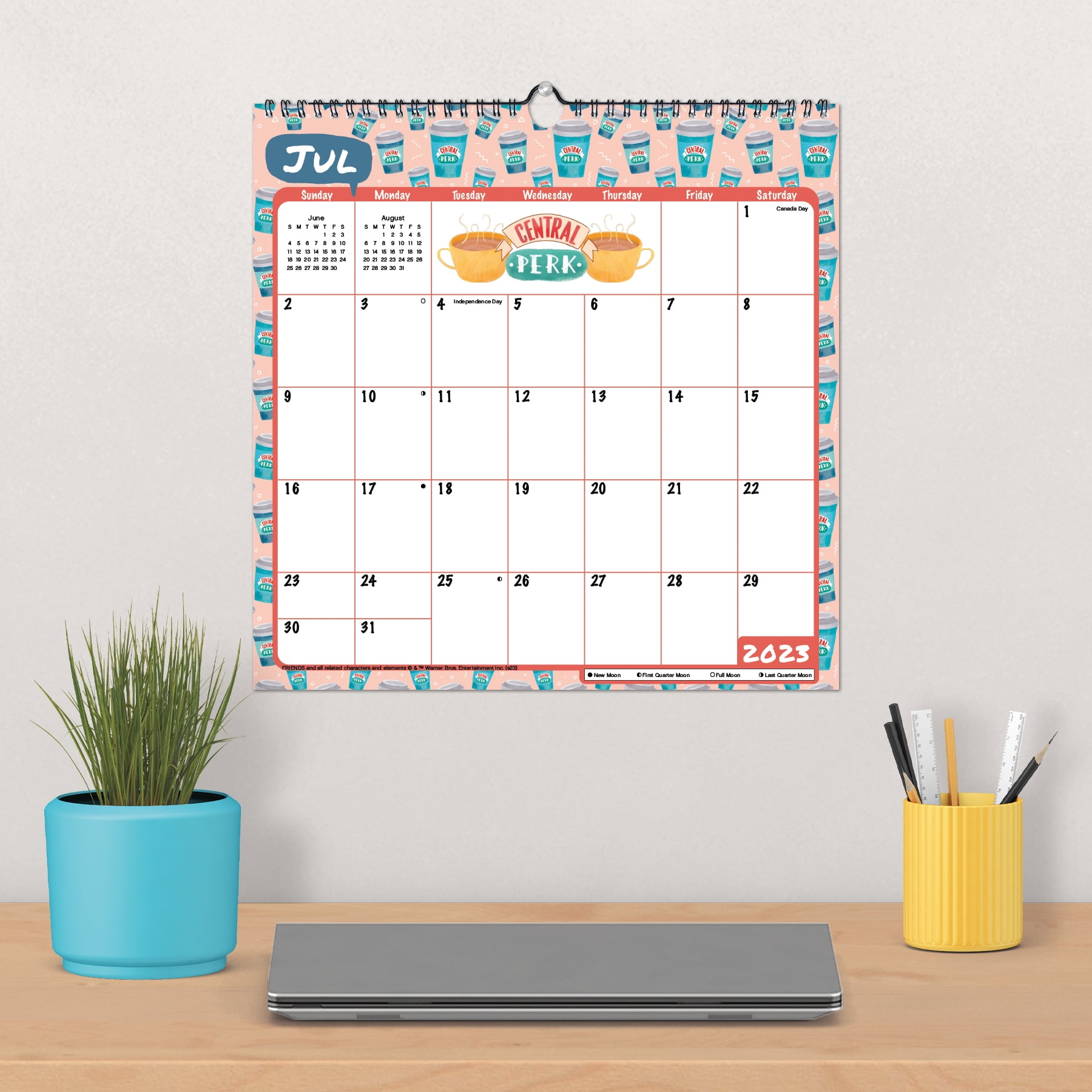 Trends International 2023-2024 Friends Academic Spiral Wall Calendar (July  2023 - June 2024) Academic Spiral Wall Calendar - Walmart.com
