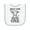 White and Light Blue, variant on Inktastic Holy Cow I'm One Birthday Baby Terry Cloth Bib