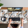 thumbnail image 4 of Long Mouse Pads for Desk,Happy Halloween Pattern Desk Mats on Top Of Desks, Desk Mouse Pad Extra Large with 3mm Non-Slip Base and Stitched Edge for Gaming,Office,Work,Home 47.3x23.6in, 4 of 5