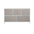 thumbnail image 1 of Cómoda Horizontal KingsHouse de Tela con 5 Cajones, Estructura de Acero y MDF, 1 of 5