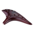 thumbnail image 2 of Ocarina 12 agujeros Ocarina cerámica flauta Alto C quemadura ahumado estilo submarino instrumento Musical con partitura para el amante de la música y principiante Tomshoo Ocarina, 2 of 6