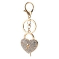 thumbnail image 4 of unbranded  Rhinestone Love Lock Keychain Keychains Women Kawaii Delicate, 4 of 8