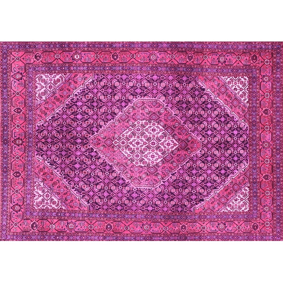 Ahgly Company Indoor Rectangle Persian Pink Traditional Area Rugs, 2' x 5'