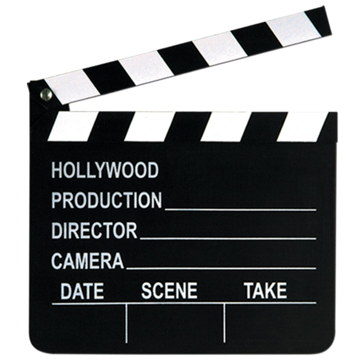 Club Pack Of 12 Black And White Movie Set Clapboards Party Decor 8  Club Pack Of 12 Black And White Movie Set Clapboards Party Decor 8