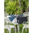 thumbnail image 2 of Cats Showering Outdoor Tablecloth - 60 Inch Round Dining Table Cover, Modern Abstract Art Funny Animals Waterproof Outdoor Table Cloth with Umbrella Hole & Zipper for Picnic/Patio/Party, 2 of 7