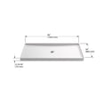 thumbnail image 2 of Kohler 8649-96 60 x 34 in. Rely Alcove Shower Center Base Drain - Biscuit, 2 of 7