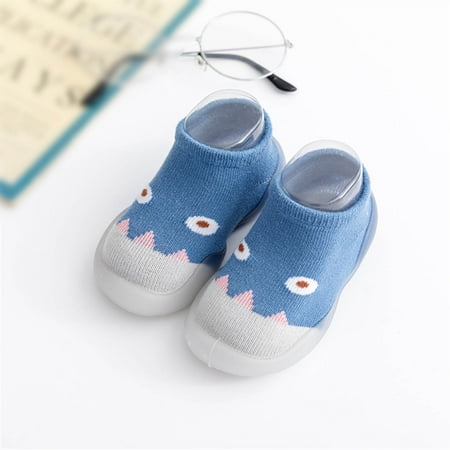 

Hunpta Toddler Shoes Boys Girls Animal Cartoon Socks Shoes Toddler WarmThe Floor Socks Non Slip Prewalker Shoes