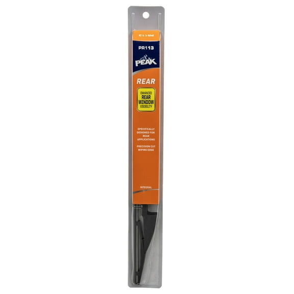 Peak Rear Wiper Blade Integral - The Ultimate Rear Windshield Wiper for Your Car, PR113 (11")