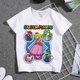 thumbnail image 1 of Camiseta con estampado de Super Mario Princess Peach Yoshi para niños, cuello redondo, algodón básico, manga corta, bonito y divertido vestido familiar, regalo zhangmengya LED, 1 of 2