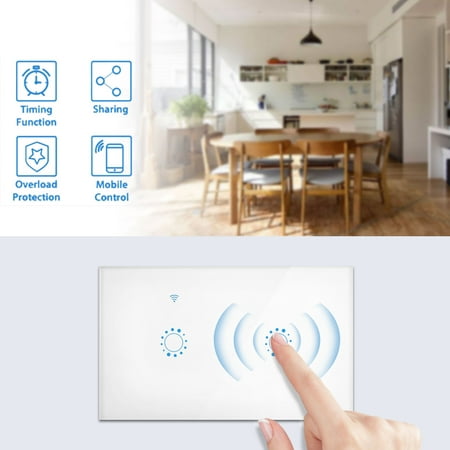 Smart Wifi Light Switch, No Hub Required, Phone APP Remote Control ,Timing Schedule, Support Multi-User Remote