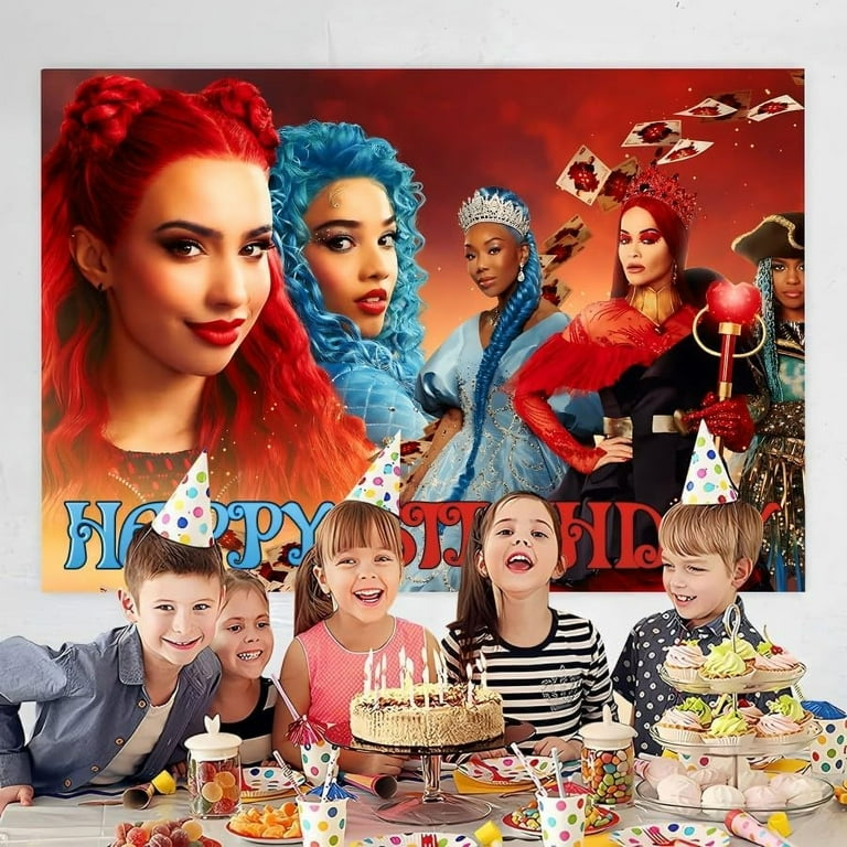 Happy 7th Birthday Decorations For Girls - Pink Backdrop Banner 59x35.4 Inch Party Background